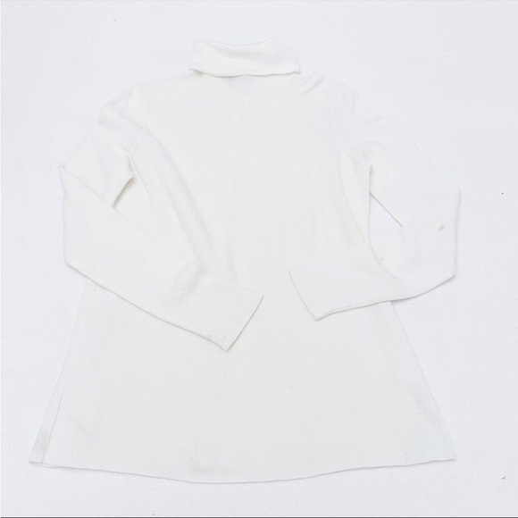 The Row - white knit turtleneck - small